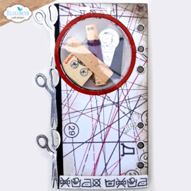 Elizabteh Craft Designs - Sidekick Essentials 26 - Yarn Card w/ Scissors  - 2028 