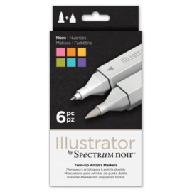 Spectrum Noir Illustrator 6pk - Kleurnuances / Hues