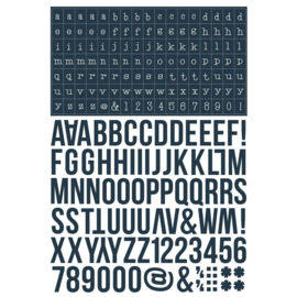 Simple Stories - Color Vibe Alphabet Sticker Book Darks (1758pcs) (13465