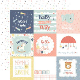 Echo Park Paper - Baby On Board It's a Girl! 12x12 Inch Collection Kit (BOG414016)