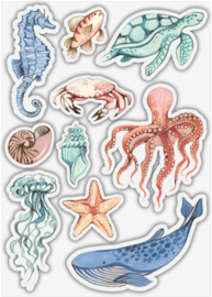 Craft Consortium - Ocean Tale Clear Stamps - Sea Life (CCSTMP077)