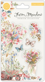 Craft Consortium - Farm Meadow - Clear Stamps - Florals