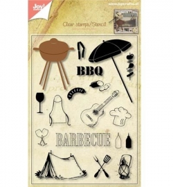 Joy!crafts - Pakket BBQ - Stamp + Stencil