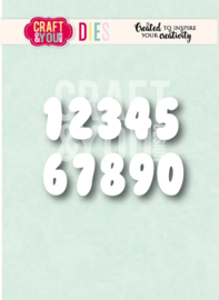 Craft & You Design - Bubble Numbers Dies (CW416)