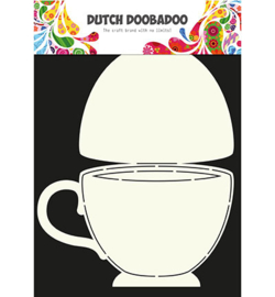 Dutch Doobadoo Dutch Card Art Stencil - Card Art - Teacup A4