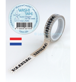 Leane Creatief - Washi Tape - Dagen van de Week