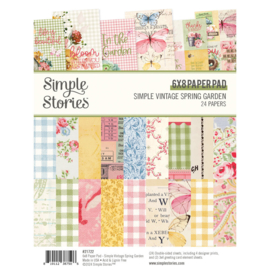 Sim[pl;e Stories -  Simple Vintage Spring Garden 6x8 Inch Paper Pad (21722)