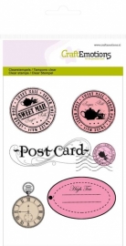 CraftEmotions - clearstamps A6 - Stempels en label High Tea Rose