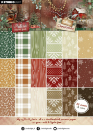 Studio Light - Cottage Christmas A5 Pattern Paper Pad (SL-CC-PPP487)