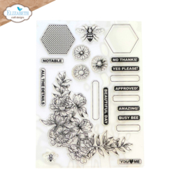 Elizabeth Craft Designs  - Every Day Memories - Busy Bee Clearstamps CS445
