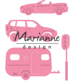 Marianne Design - Collectables - Village Decoration set 3 (cars)