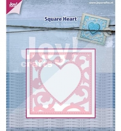 Joy!crafts - Cutting & Embossing stencil - Square Heart