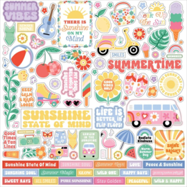 Echo Park Paper - Our Groovy Summer 12x12 Inch Collection Kit (OGS496016)