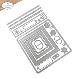 Elizabeth Craft Designs - Every Day Memories - Rounded Corner Square Page Assortment -  2393
