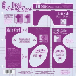 Hot Off The Press - Oval Swing Card Template