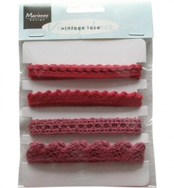 Marianne Design - Vintage Lace Christmas red