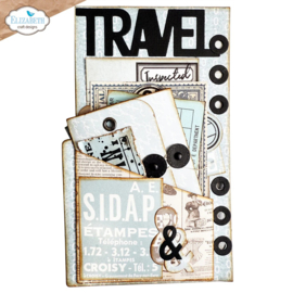 Elizabeth Craft Designs - Slanting Library pocket with bag - 2255