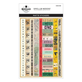 Spelbinders - Turn the Page Book 10 Borders & Labels Stickers by Esther Glas (SCSE-039)