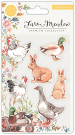 Craft Consortium - Farm Meadow - Clear Stamps - Animals
