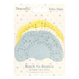 Dovecraft Back to Basics Baby Steps Lace Doilies (DCDLS011)