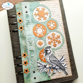 Elizabeth Craft Designs - Planner Essentials - Christmas Bubbles Edge Inlay -  2191