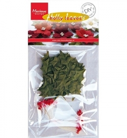 Marianne design - DIY Poinsettias - Holly Leaves