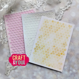 Craft & You - Honeycomb A6 Stencil (CYD-SC008)