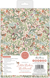 Craft Consortium - Little Robin Redbreast A4 Paper Pad (CCPPAD040C)