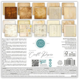 Craft Consortium - Old Ledger 6x6 Inch Premium Paper Pad (CCEPAD045B)
