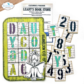 Elizabeth Craft Designs - Planner Essentials -  Dies - Stencil Alphabet - 2173