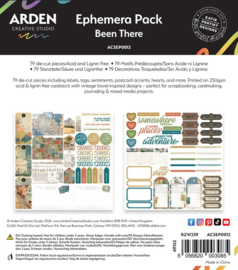 Arden Creative Studio - Been There Ephemera Pack (79pcs) by Katie Pertiet (ACSEP0012)