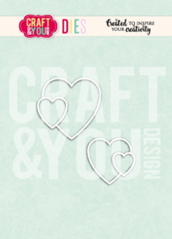 Craft & You Design - Hearts Dies by Gosia (CW399)