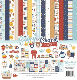 Echo Park Paper - Baby On Board It's a Boy! 12x12 Inch Collection Kit (BOB415016)