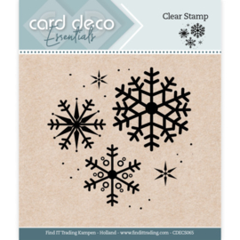 Card Deco Essentials - Clear Stamps - Snowflake