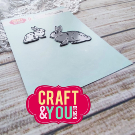 Craft & You Design - Cutting Die - Rabbits - CW220