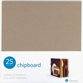 Silhouette Chipboard 12"X12" 25/Pkg