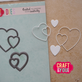 Craft & You Design - Hearts Dies by Gosia (CW399)