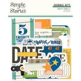 Simple Stories - Happy Travels - Journal Bits & Pieces (24419)