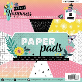 Studio Light -  Paper Pad - Create Happiness nr 112