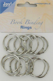 Joy! Crafts - Boekbinders-ringen zilver 30mm 12st 6200/0122