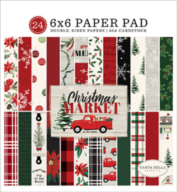 Carta Bella -  Christmas Market- 6x6 Inch Paper Pad (15,2 x 15,2 cm)