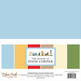 Echo Park Paper - The House At Pooh Corner 12x12 Inch Coordinating Solids Paper Pack (HPC420015)