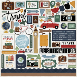 Echo park Paper - Let's Go Travel 12x12 Inch Collection Kit (LGT310016)