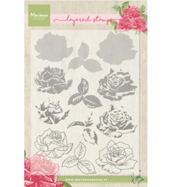 Marianne Design - Clearstamps - Tiny's rose (layering)