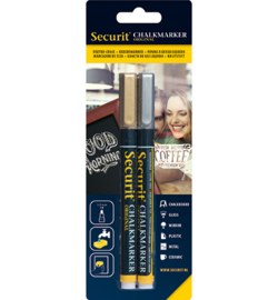 Securit - Chalkmarkers Gold en Silver set