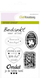 CraftEmotions - clearstamps A6 - Tekst Labels (NL)