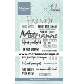Marianne Design - Clearstamps - Hallo winter by Marleen
