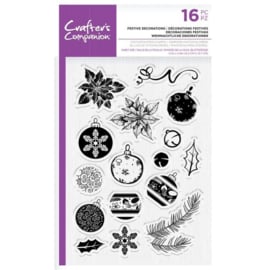 Crafter's Companion - Festive Decorations - Clear Stamps