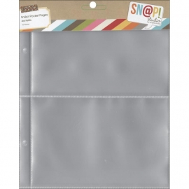 Sn@p! Pocket Pages For 6"X8" Binders 10 stuks,  4"X6" Pockets