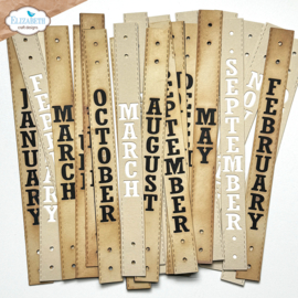 Elizabeth Craft Designs - Planner Essentials -  Vertical Months - 2190